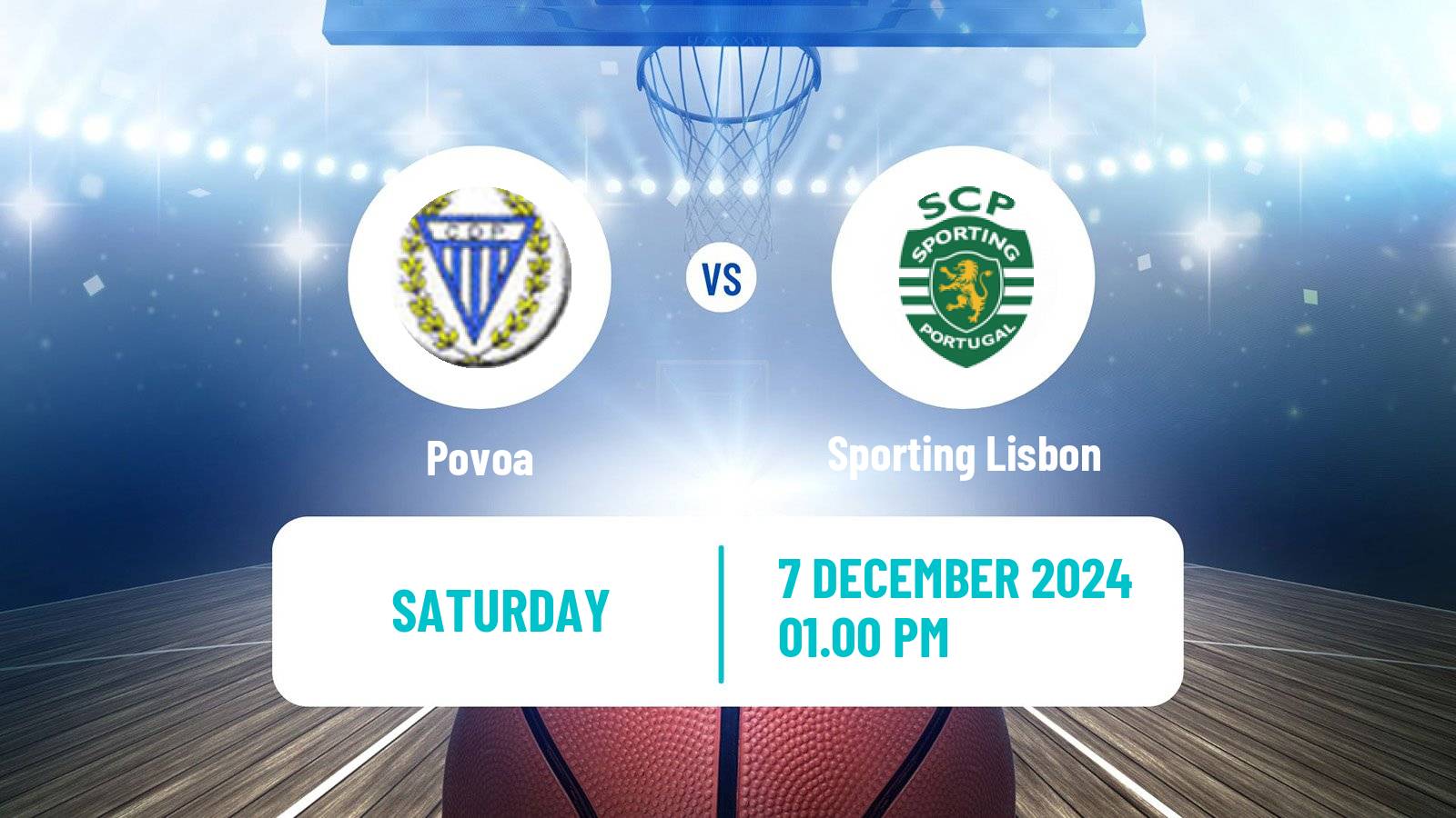 Basketball Portuguese LPB Povoa - Sporting Lisbon