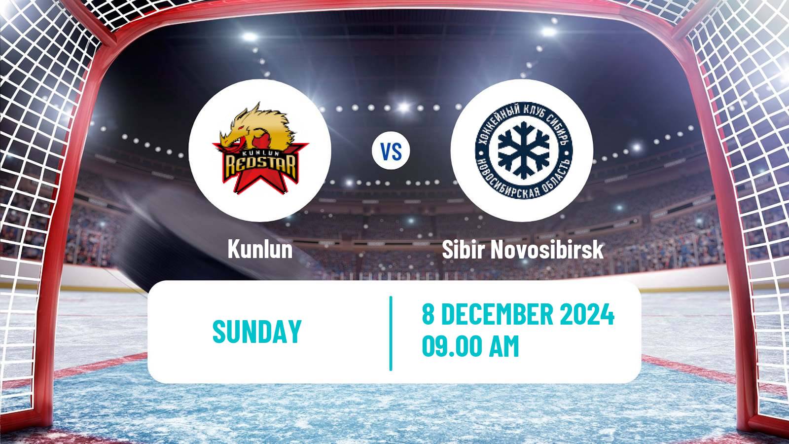 Hockey KHL Kunlun - Sibir Novosibirsk