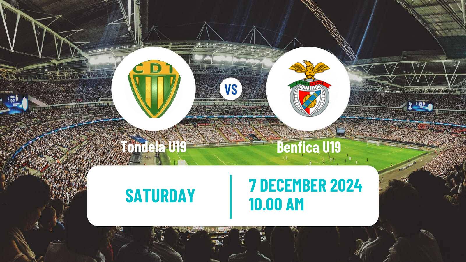 Soccer Portuguese Campeonato Nacional U19 Tondela U19 - Benfica U19