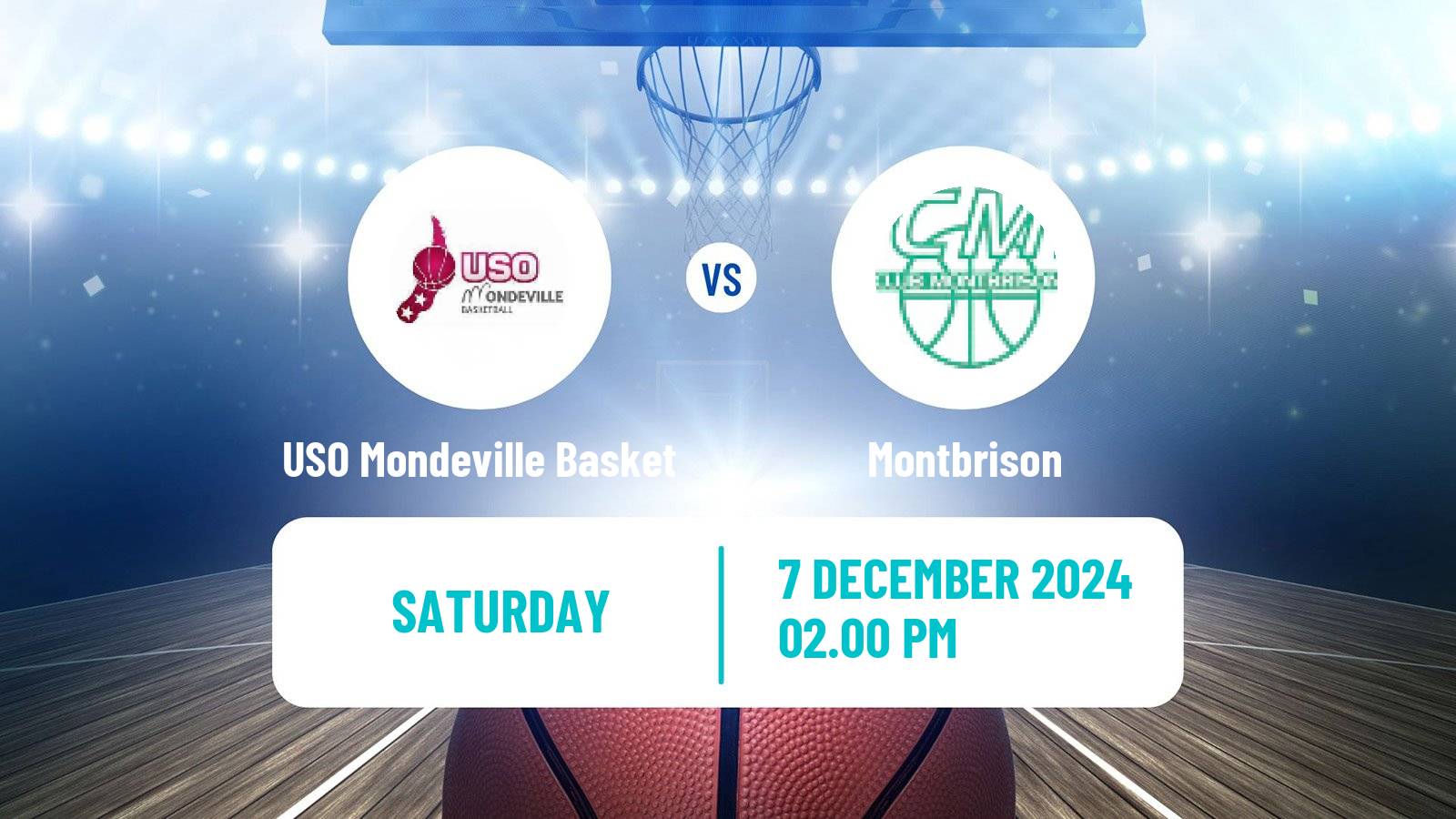 Basketball French Ligue 2 Basketball Women USO Mondeville Basket - Montbrison