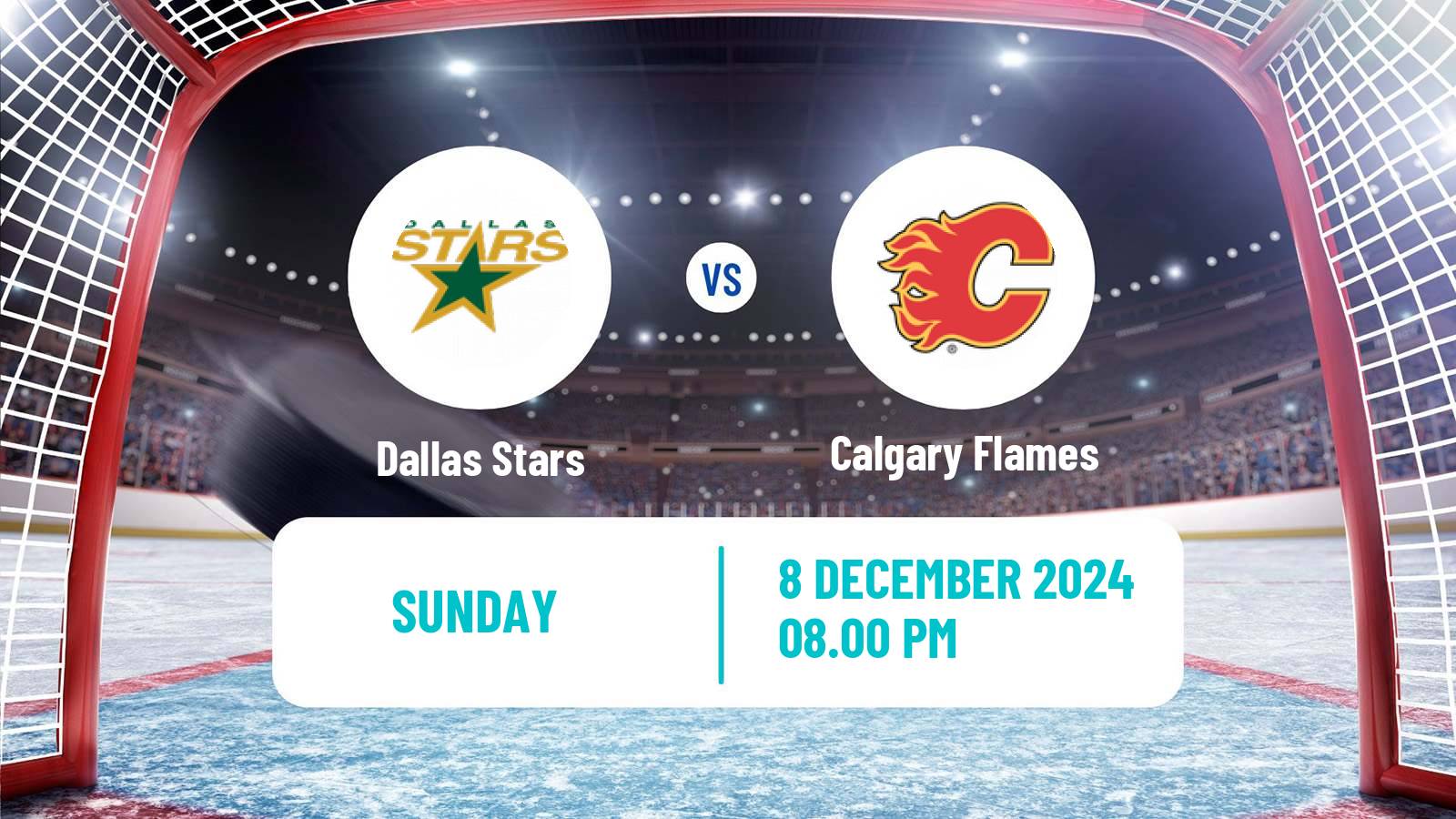 Hockey NHL Dallas Stars - Calgary Flames