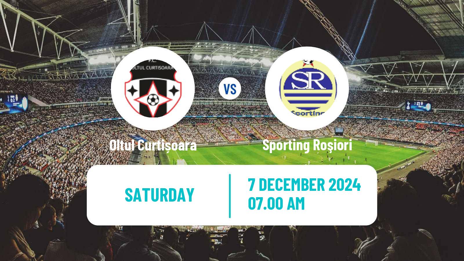 Soccer Romanian Liga 3 - Seria 4 Oltul Curtișoara - Sporting Roşiori