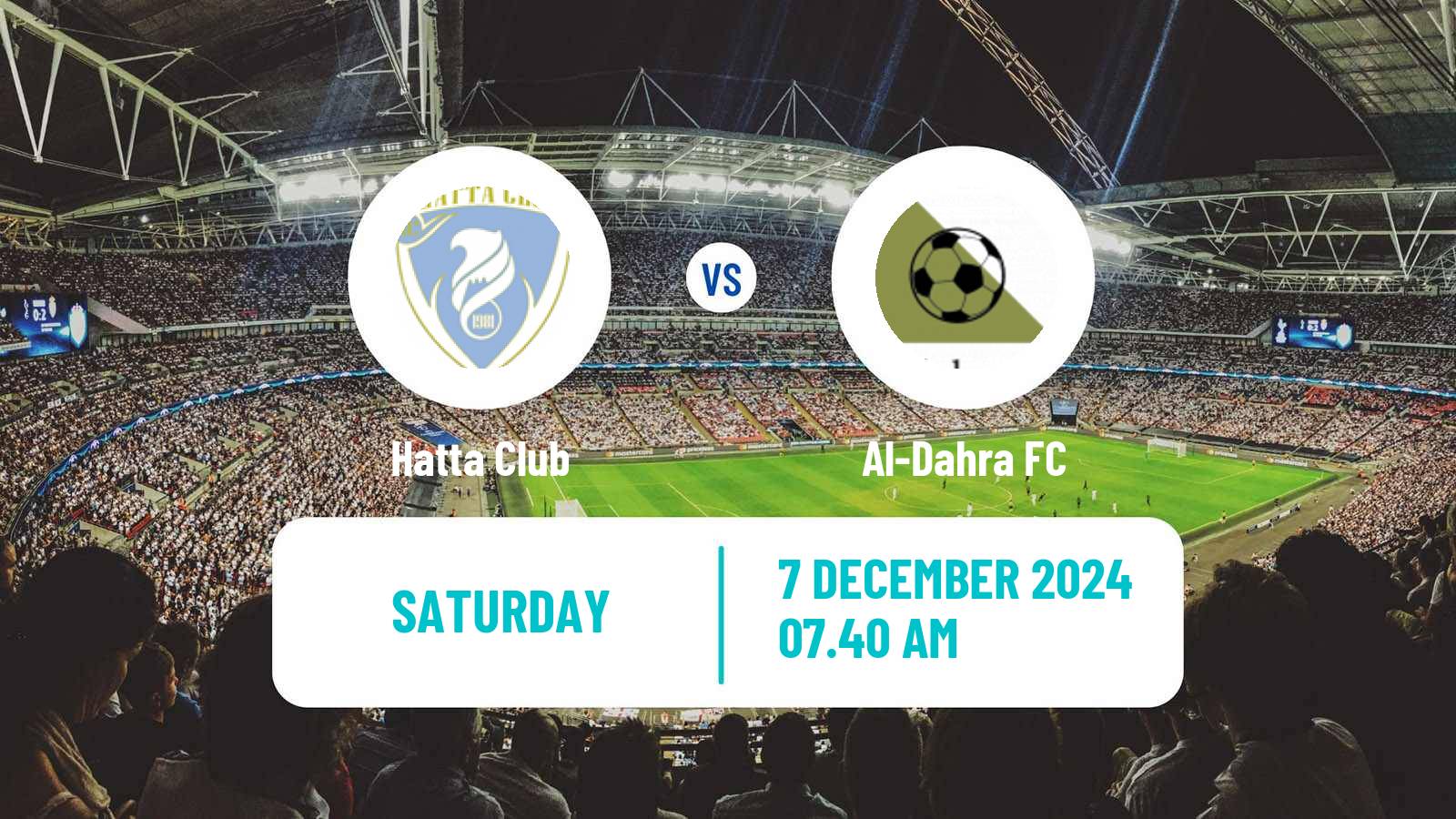 Soccer UAE Division 1 Hatta - Al-Dahra