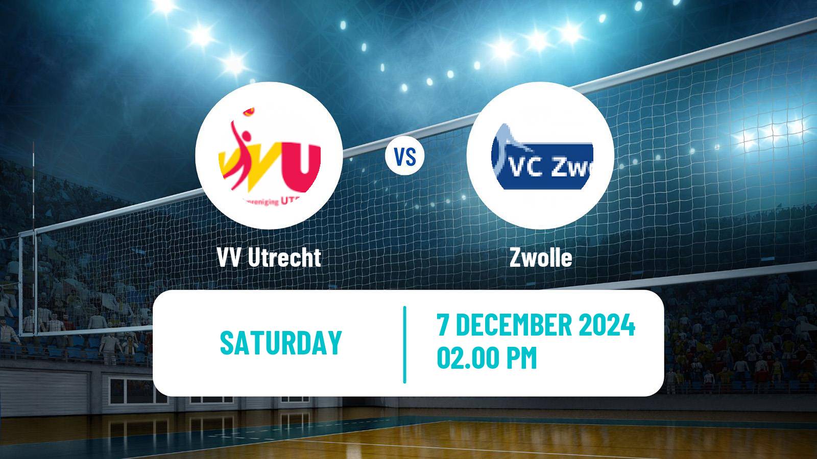 Volleyball Dutch Eredivisie Volleyball Women VV Utrecht - Zwolle