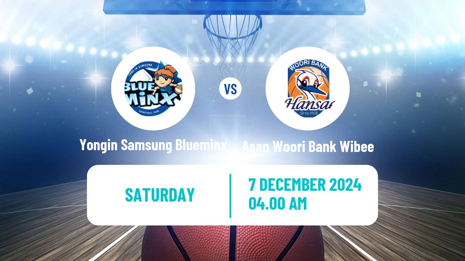 Basketball WKBL Yongin Samsung Blueminx - Asan Woori Bank Wibee