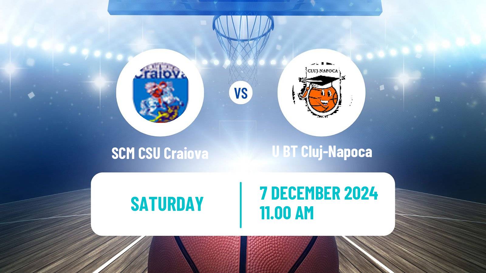 Basketball Romanian Divizia A Basketball SCM CSU Craiova - U BT Cluj-Napoca