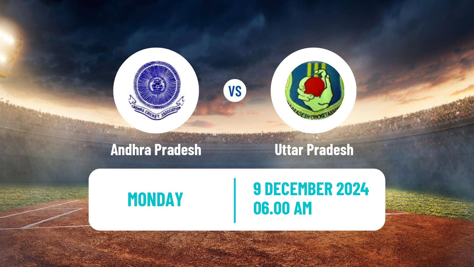 Cricket Syed Mushtaq Ali Trophy Andhra Pradesh - Uttar Pradesh