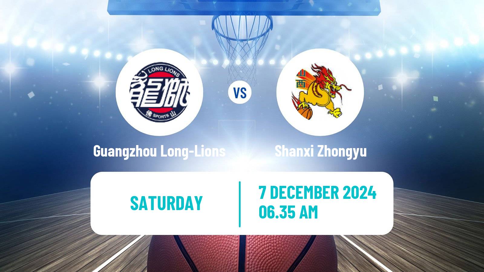 Basketball CBA Guangzhou Long-Lions - Shanxi Zhongyu