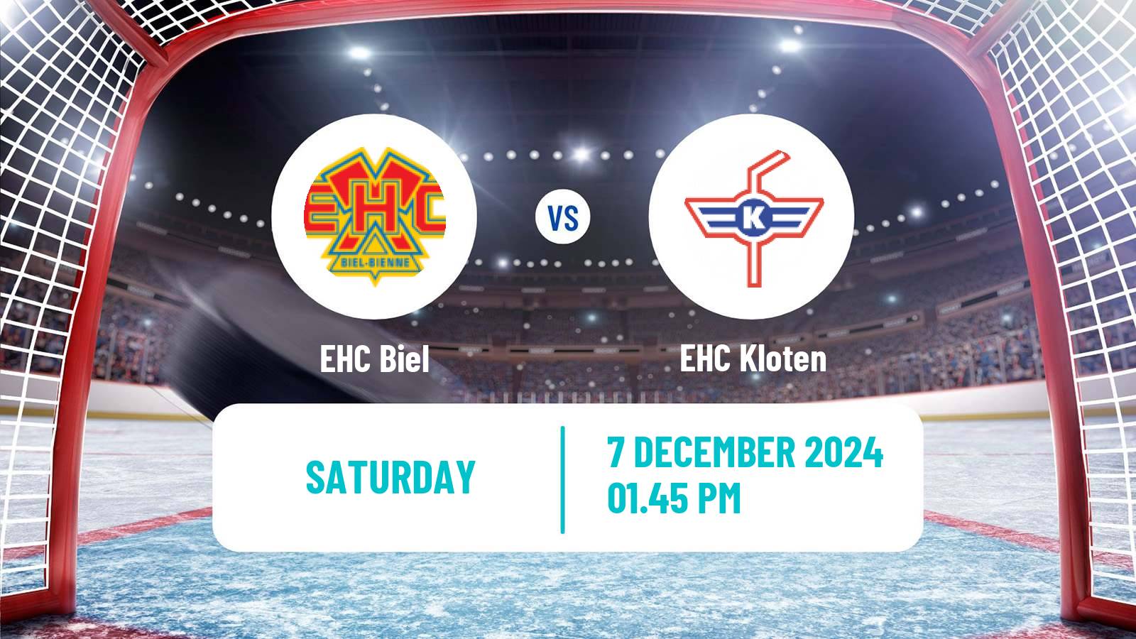 Hockey Swiss National League Hockey Biel - EHC Kloten