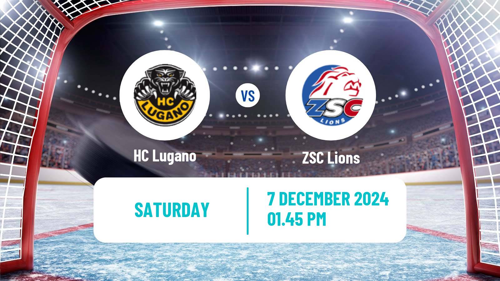 Hockey Swiss National League Hockey Lugano - ZSC Lions