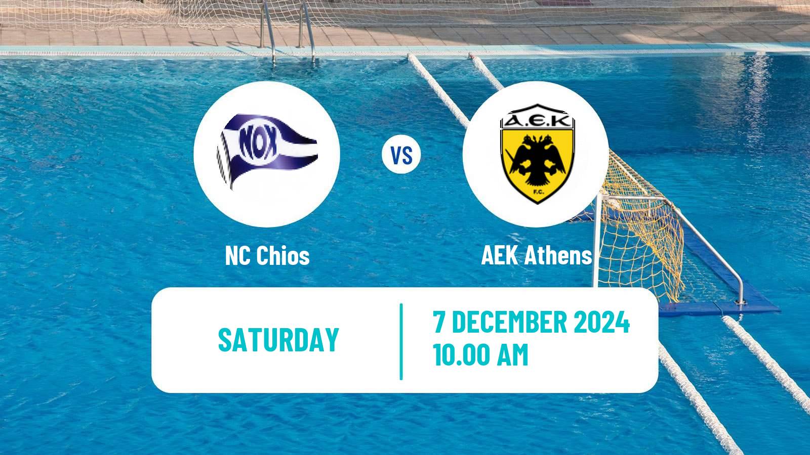 Water polo Greek A1 Water Polo Chios - AEK Athens