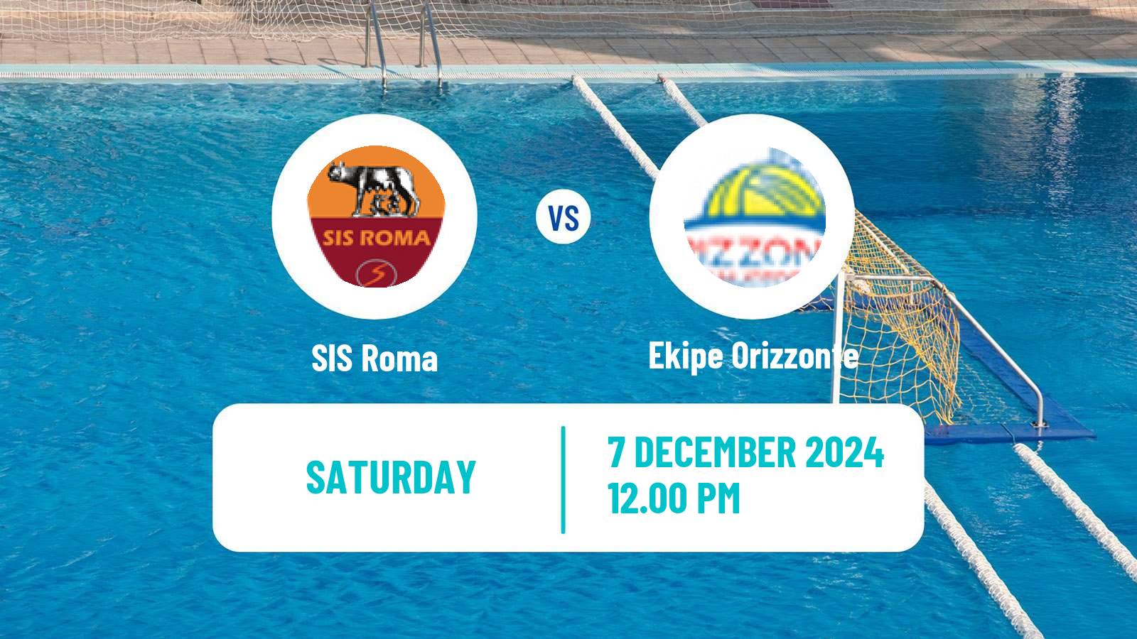 Water polo Italian A1 Water Polo Women SIS Roma - Ekipe Orizzonte