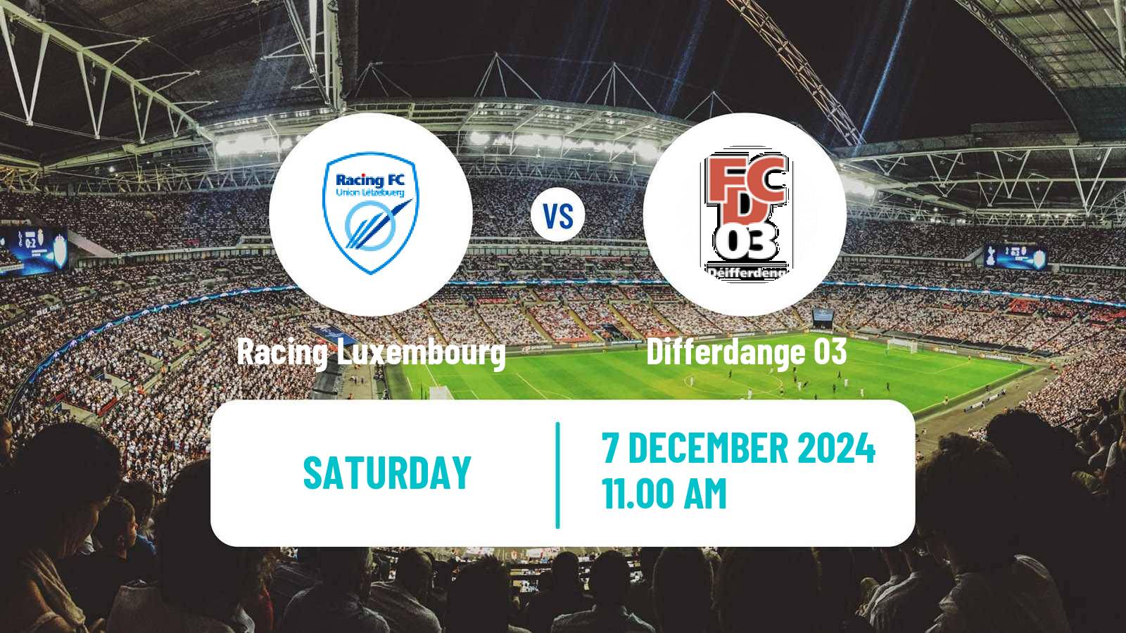 Soccer Luxembourg National Division Racing Luxembourg - Differdange 03