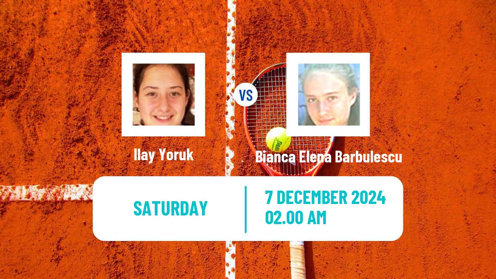 Tennis ITF W15 Antalya 19 Women Ilay Yoruk - Bianca Elena Barbulescu