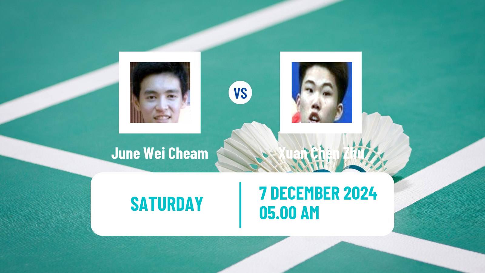 Badminton BWF World Tour Guwahati Masters Men June Wei Cheam - Xuan Chen Zhu