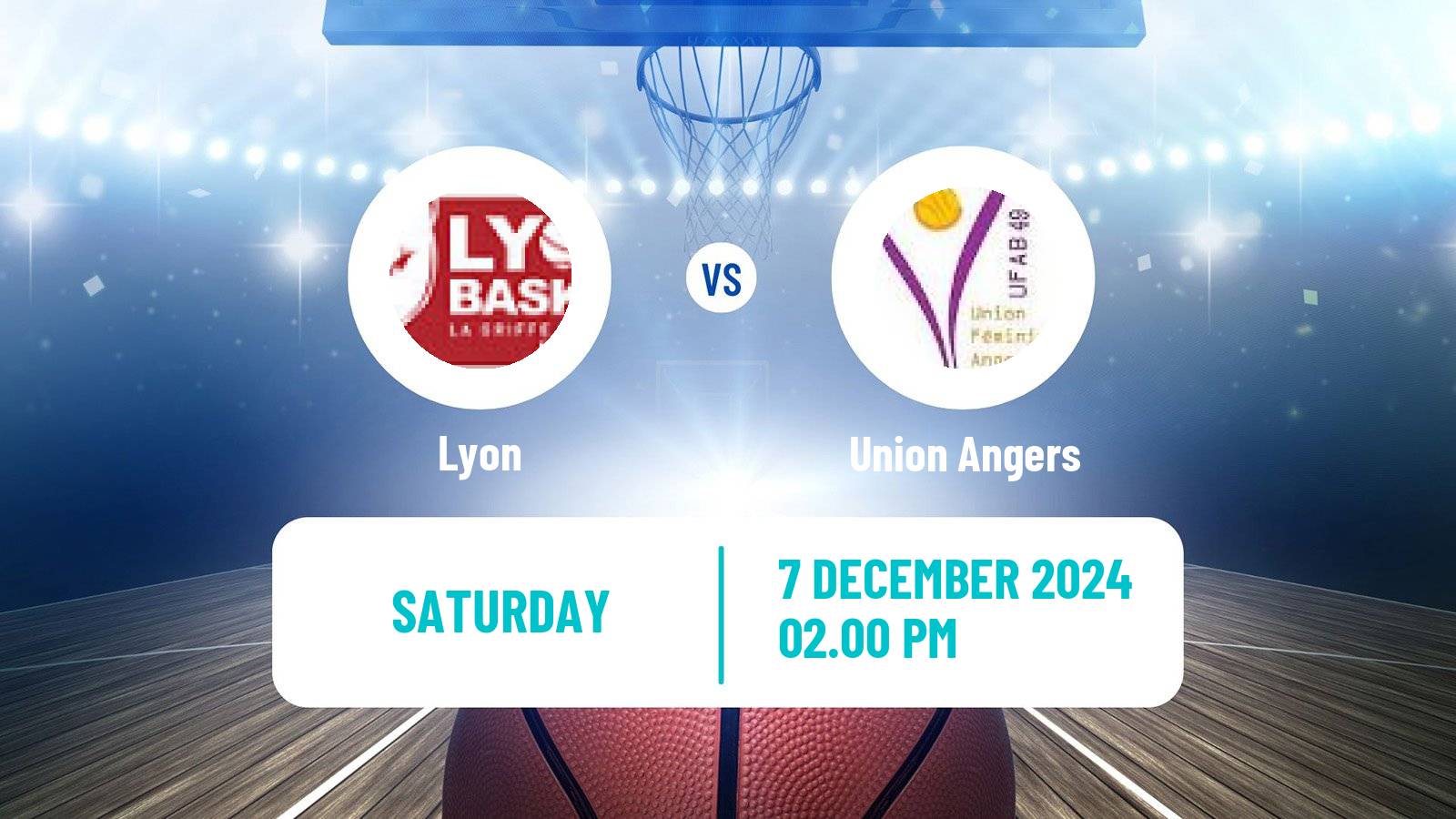 Basketball French LFB Lyon - Union Angers