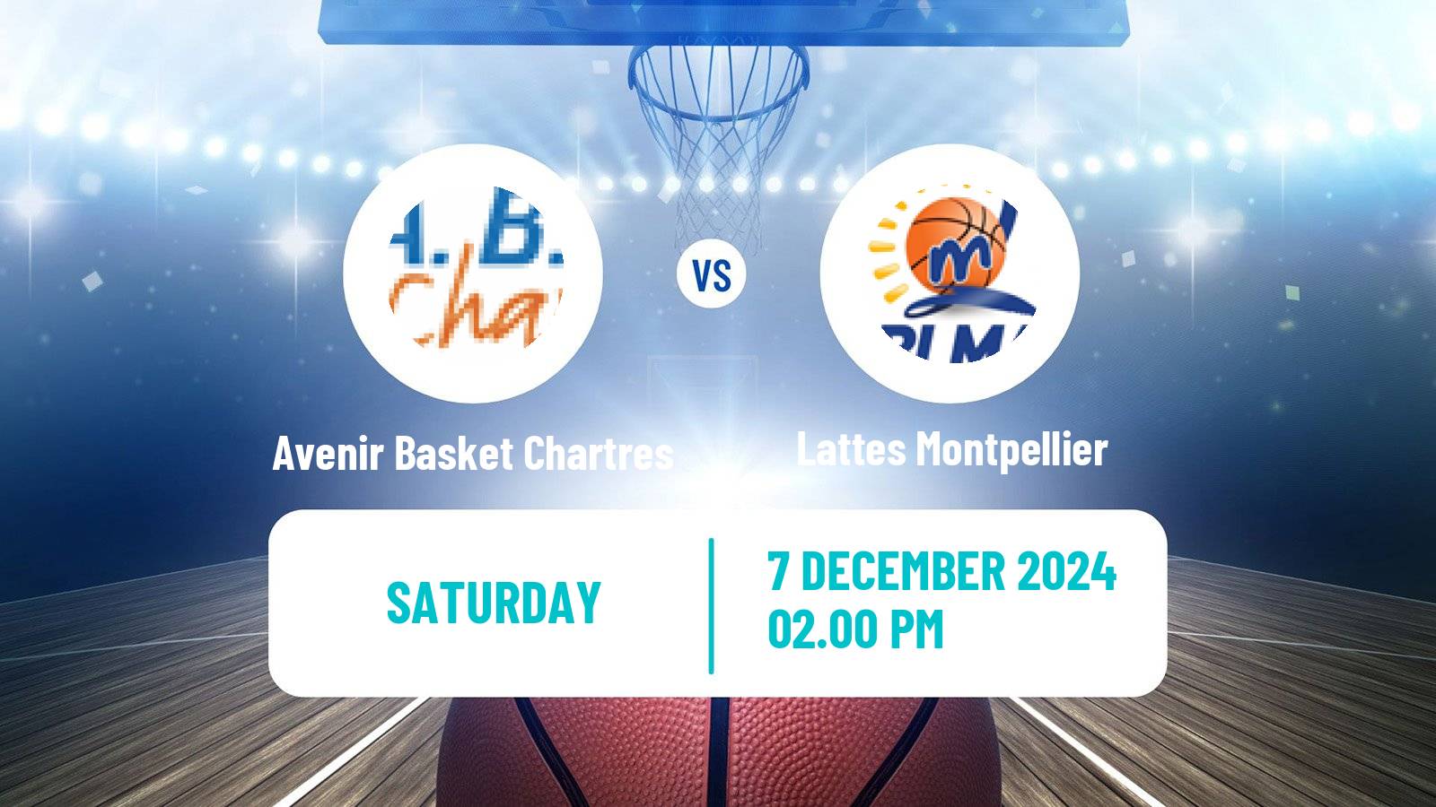 Basketball French LFB Avenir Basket Chartres - Lattes Montpellier