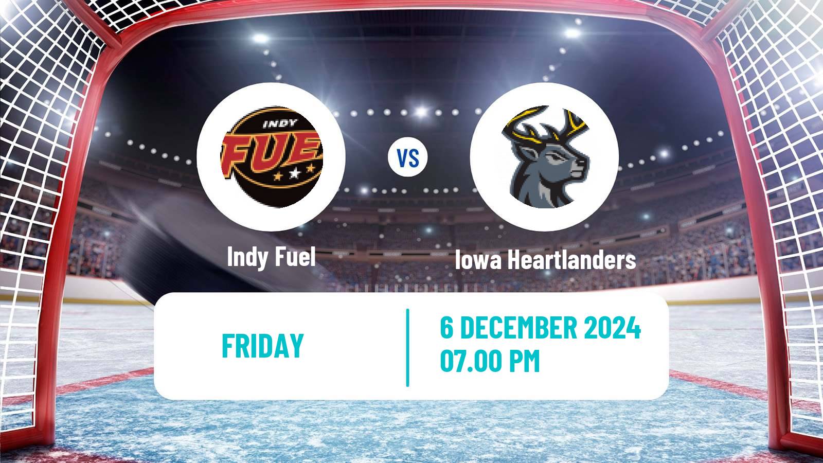 Hockey ECHL Indy Fuel - Iowa Heartlanders