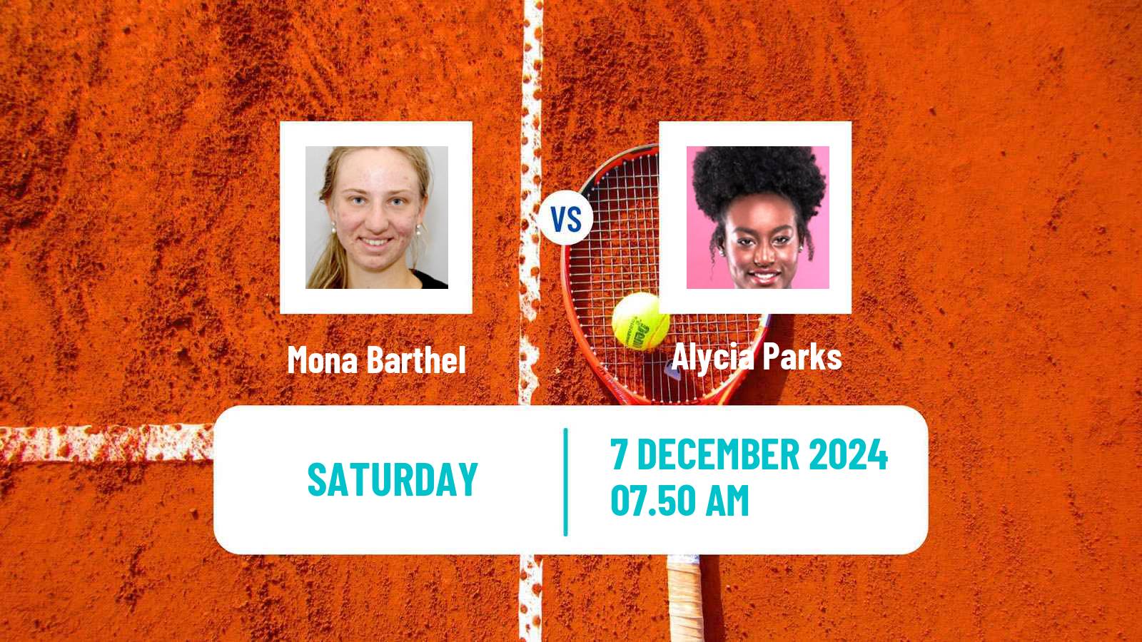 Tennis Angers Challenger Women Mona Barthel - Alycia Parks