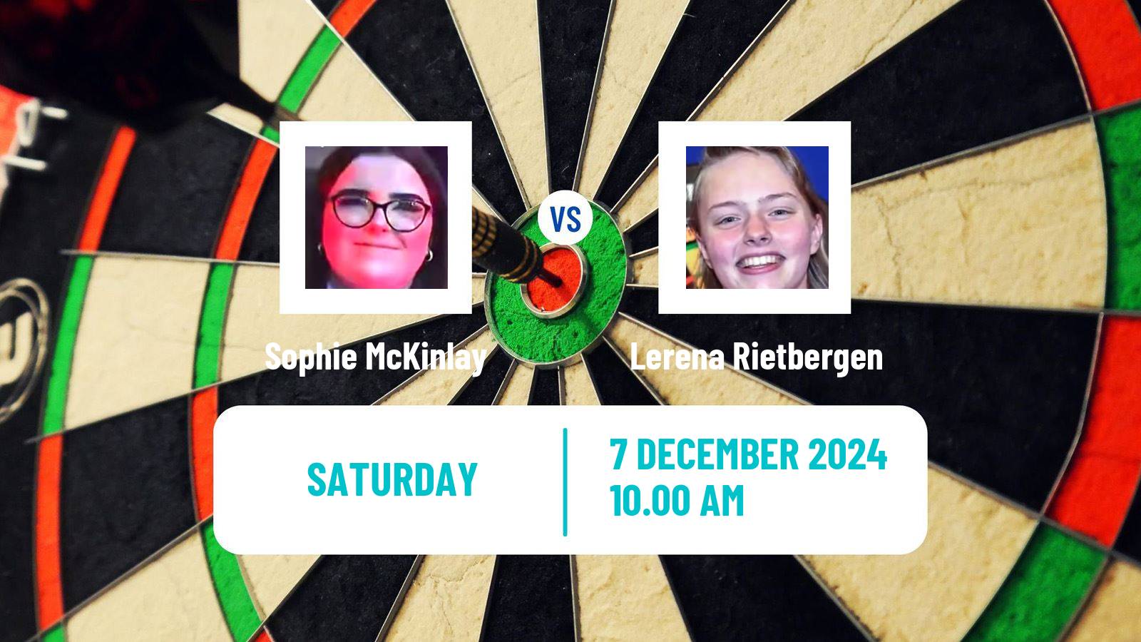 Darts Wdf World Championship Women Sophie McKinlay - Lerena Rietbergen