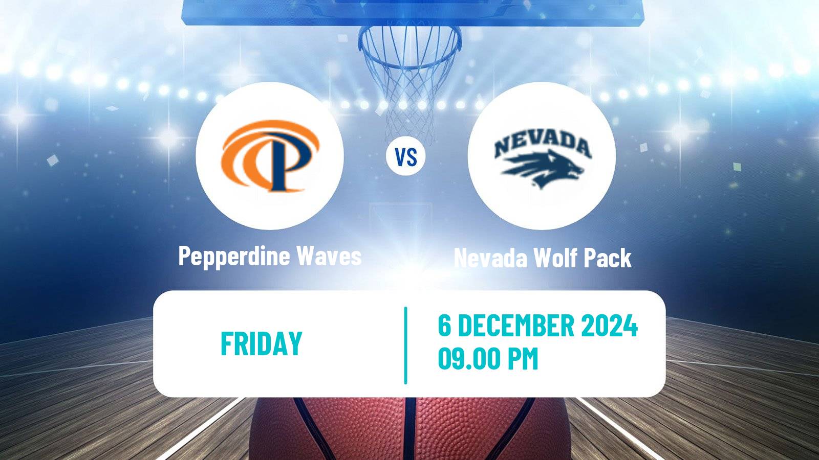 Basketball NCAA College Basketball Women Pepperdine Waves - Nevada Wolf Pack