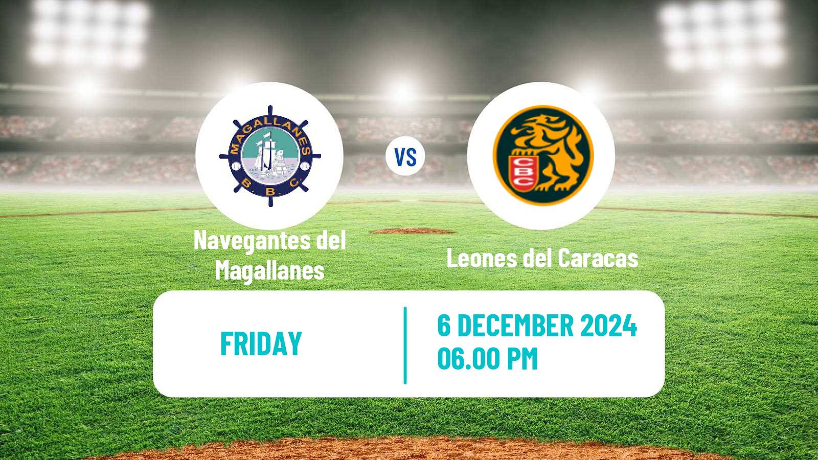 Baseball Venezuelan LVBP Navegantes del Magallanes - Leones del Caracas