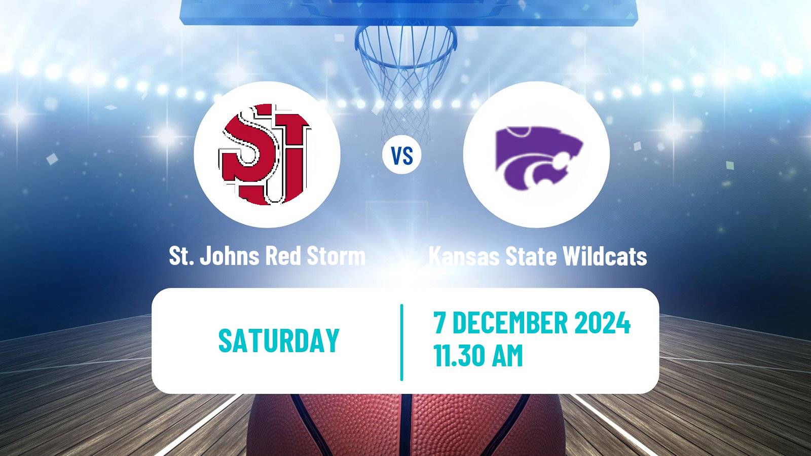 Basketball NCAA College Basketball St. Johns Red Storm - Kansas State Wildcats