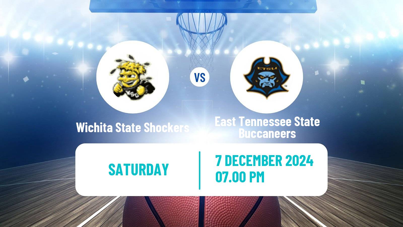 Basketball NCAA College Basketball Wichita State Shockers - East Tennessee State Buccaneers