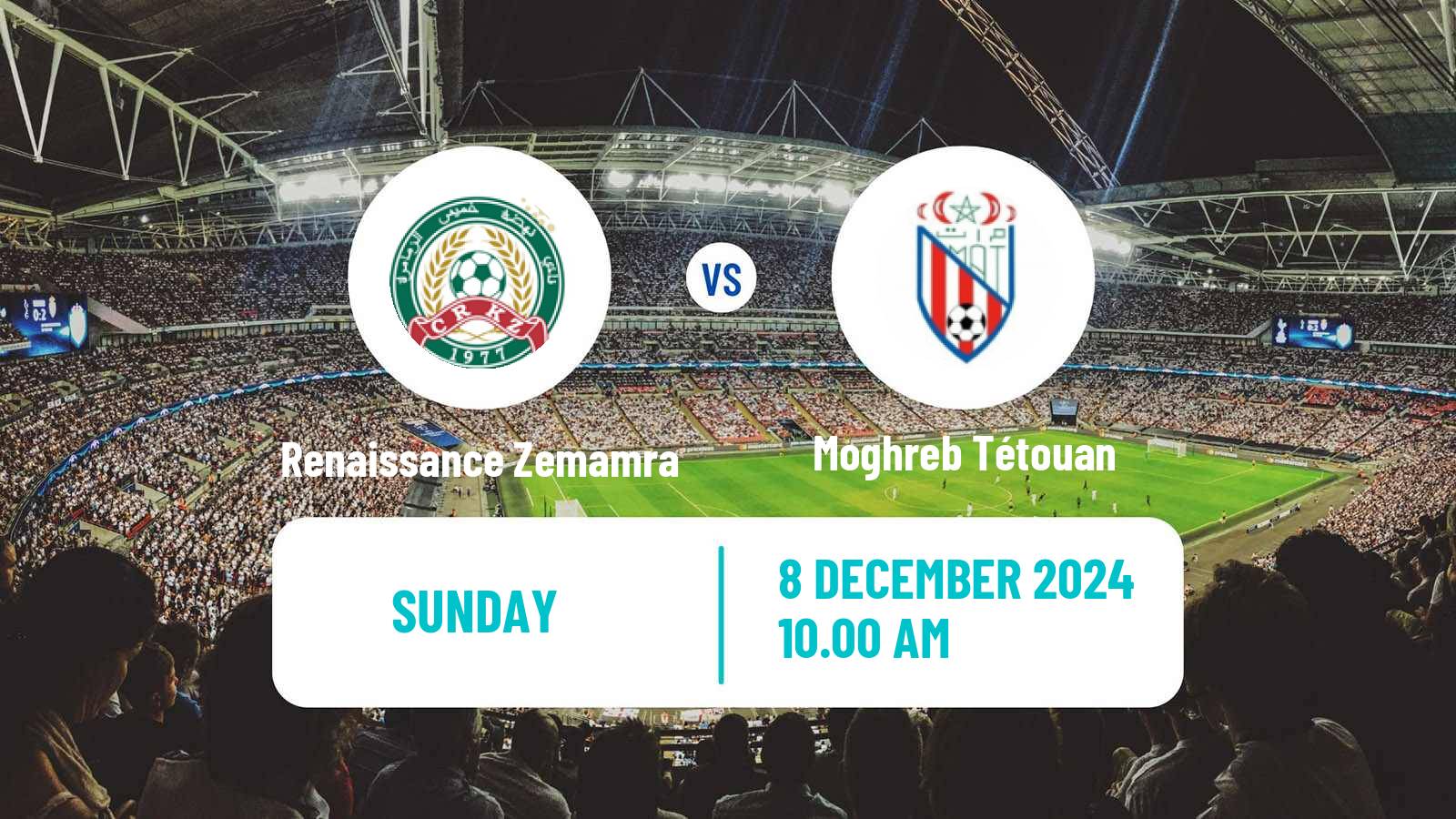 Soccer Moroccan Botola Renaissance Zemamra - Moghreb Tétouan