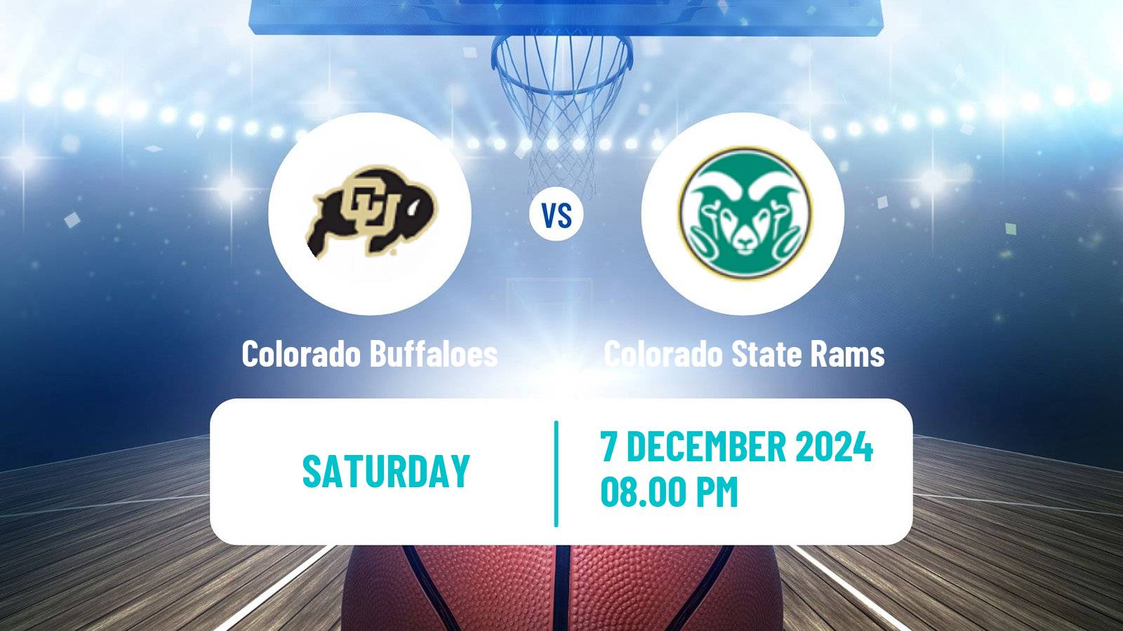 Basketball NCAA College Basketball Colorado Buffaloes - Colorado State Rams