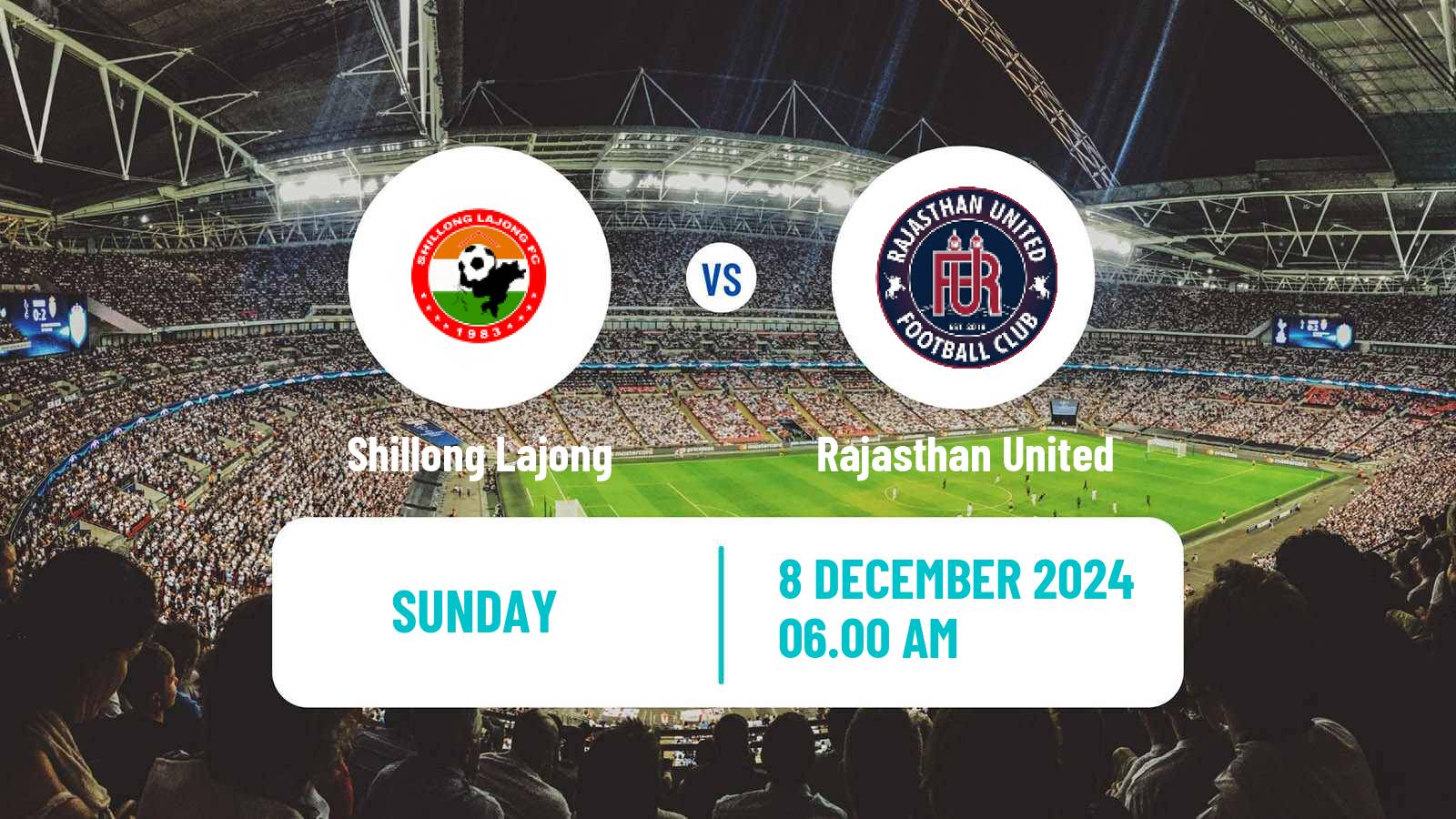 Soccer Indian I-League Shillong Lajong - Rajasthan United