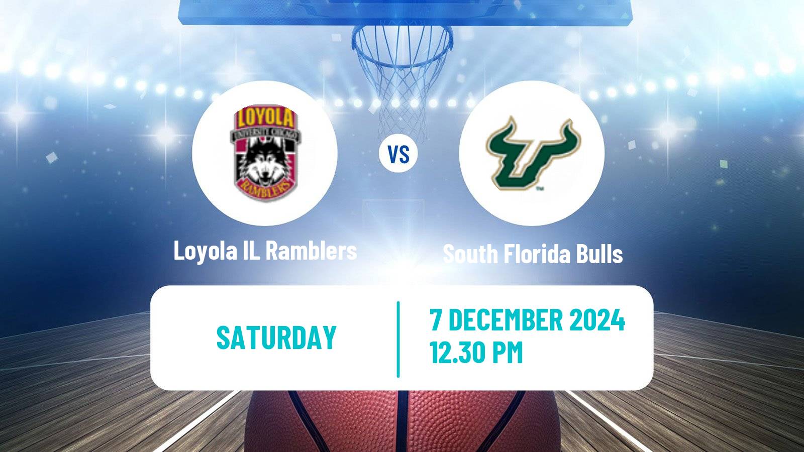 Basketball NCAA College Basketball Loyola IL Ramblers - South Florida Bulls