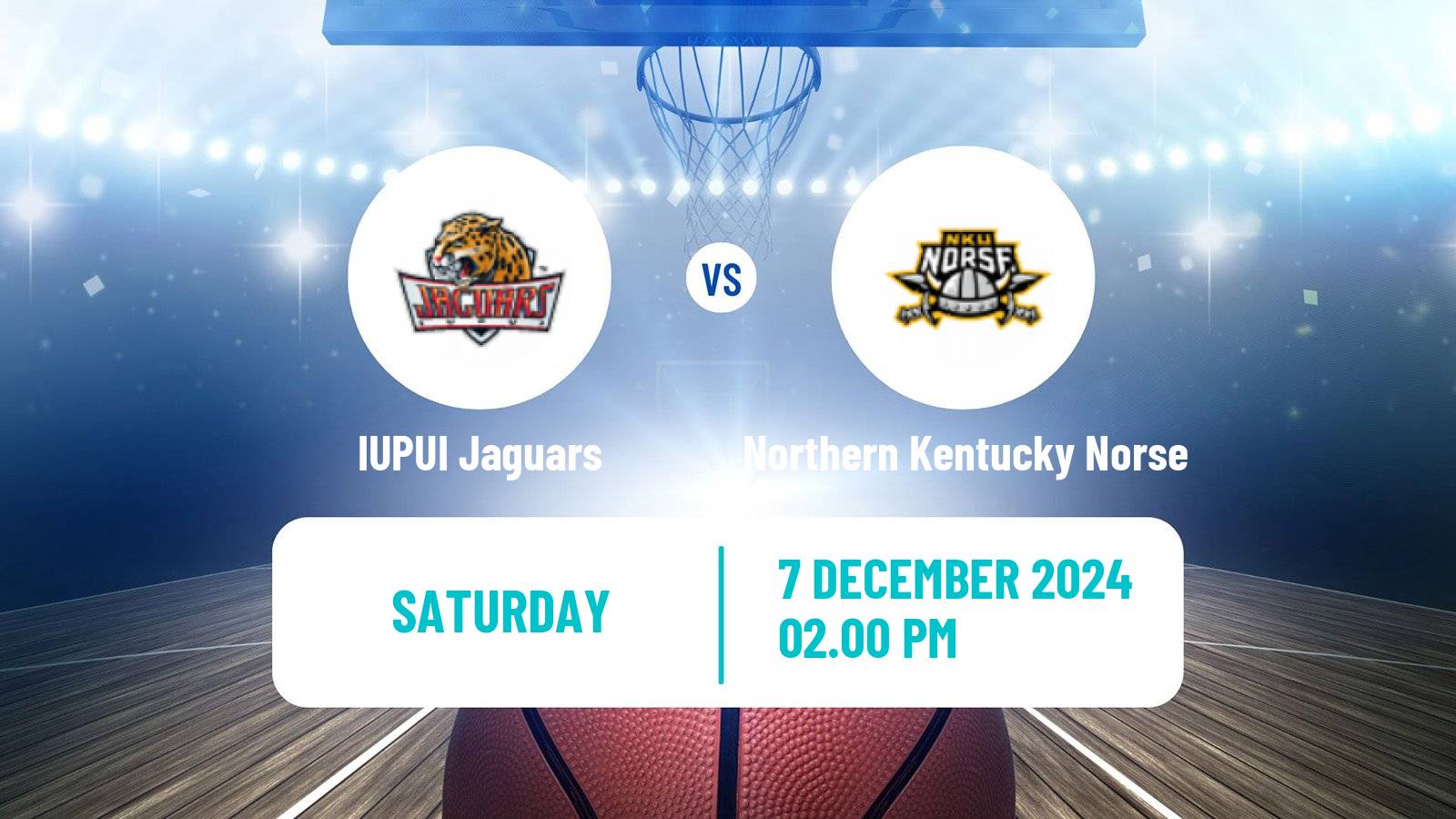 Basketball NCAA College Basketball IUPUI Jaguars - Northern Kentucky Norse