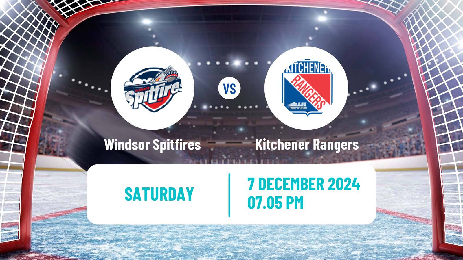 Hockey OHL Windsor Spitfires - Kitchener Rangers