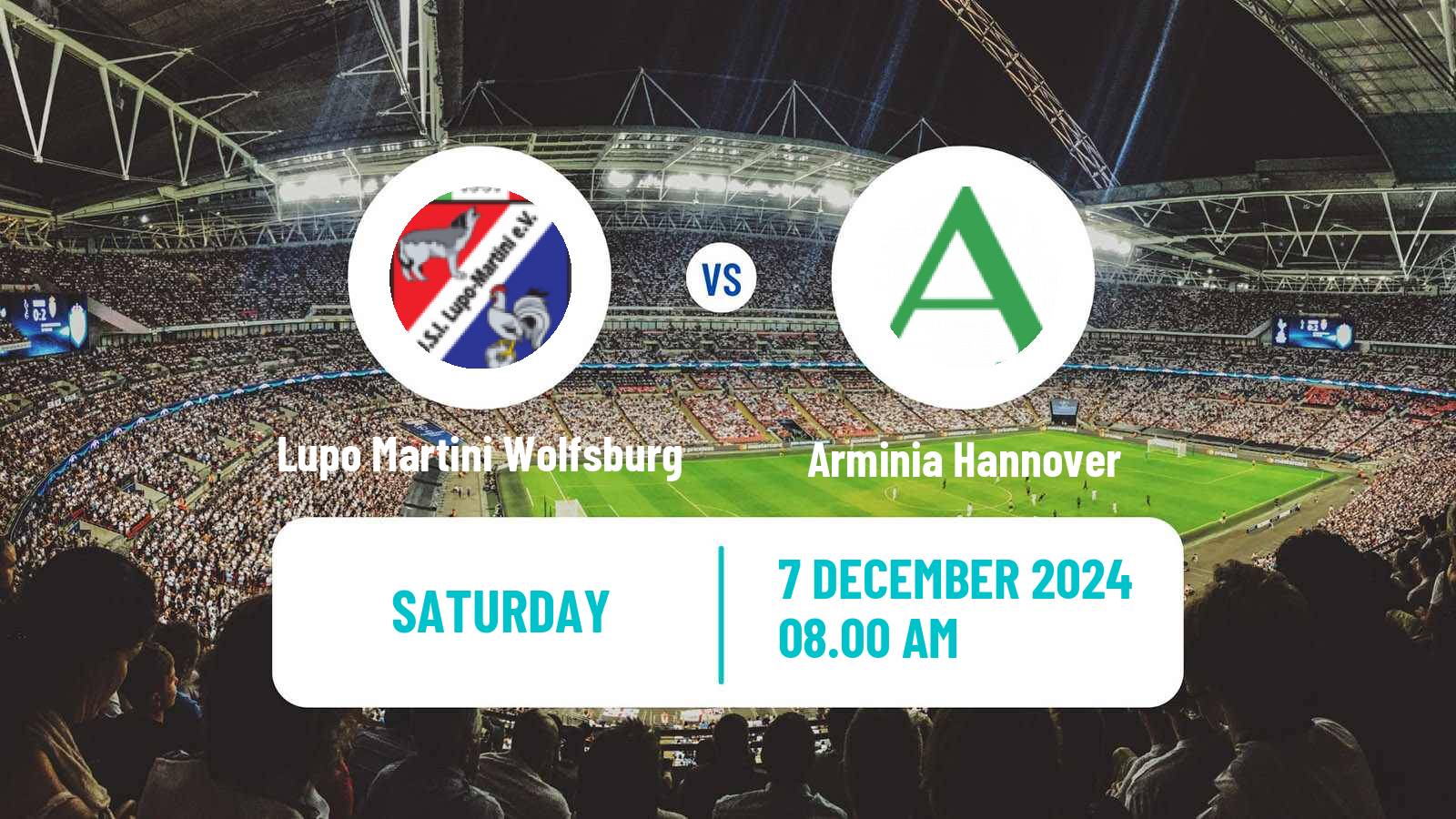 Soccer German Oberliga Niedersachsen Lupo Martini Wolfsburg - Arminia Hannover