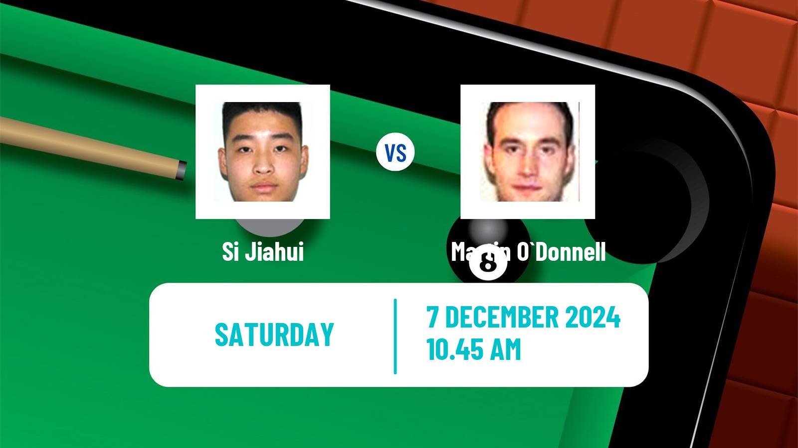 Snooker Snooker Shoot Out Si Jiahui - Martin O`Donnell