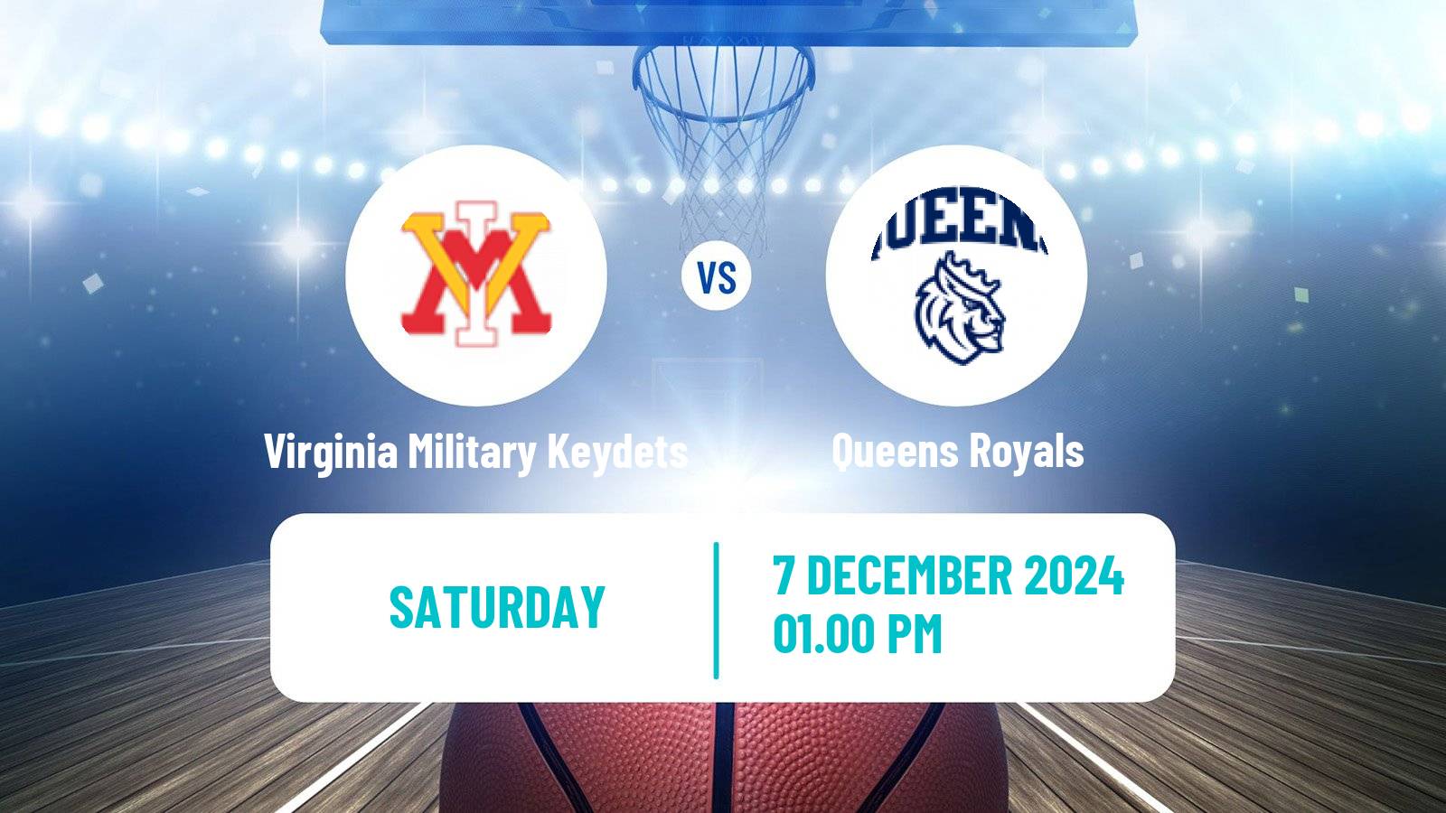 Basketball NCAA College Basketball Virginia Military Keydets - Queens Royals