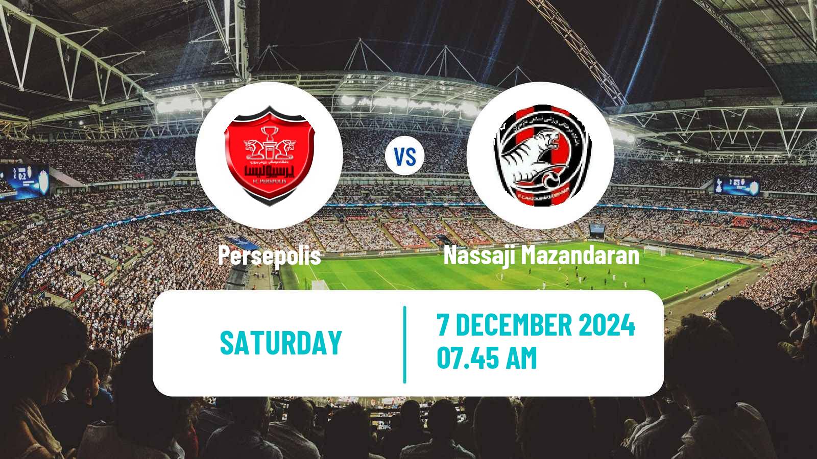 Soccer Iran Pro League Persepolis - Nassaji Mazandaran