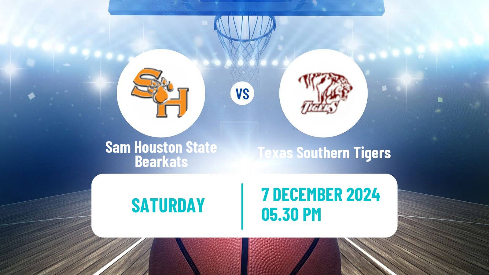 Basketball NCAA College Basketball Sam Houston State Bearkats - Texas Southern Tigers