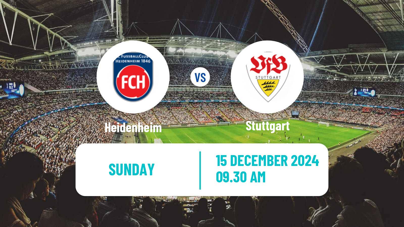 Soccer German Bundesliga Heidenheim - Stuttgart