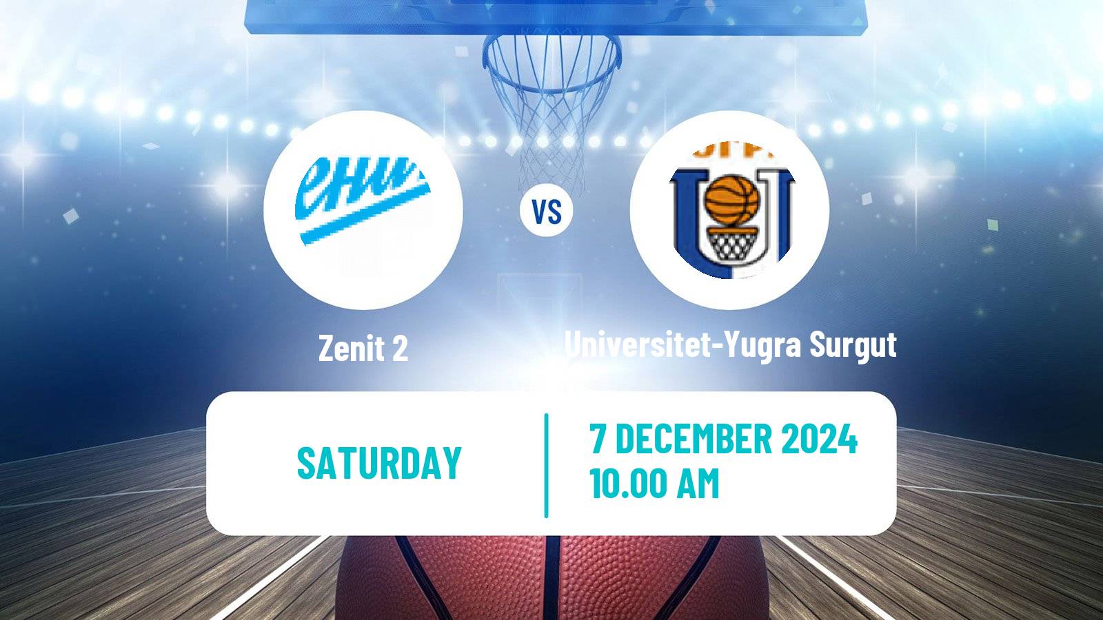 Basketball Russian Super League Basketball Zenit 2 - Universitet-Yugra Surgut