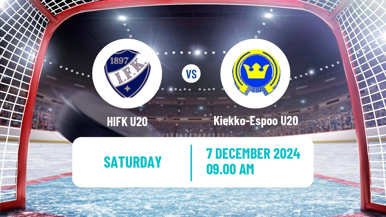 Hockey Finnish SM-sarja U20 HIFK U20 - Kiekko-Espoo U20