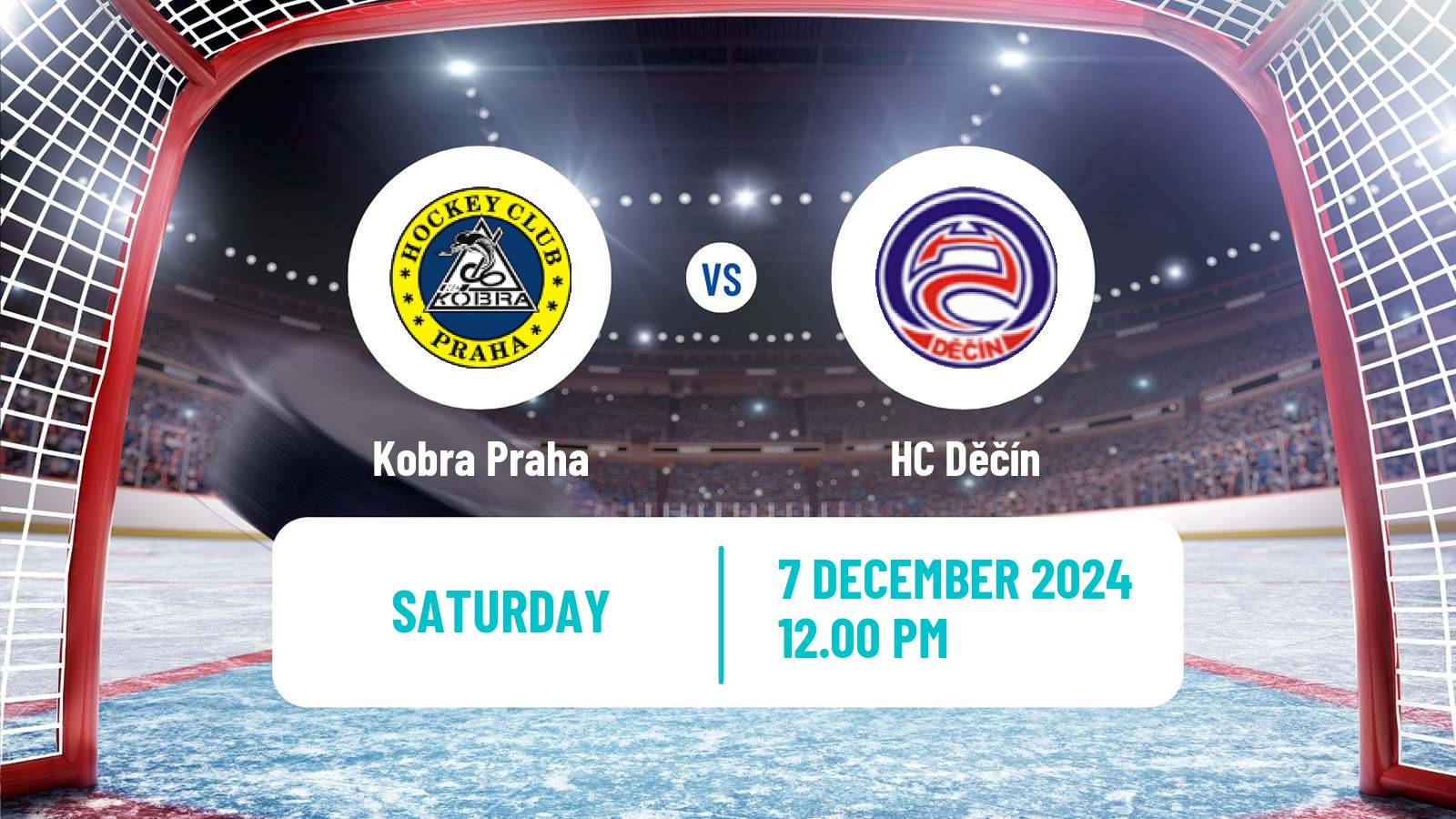 Hockey Czech 2 Liga Hockey West Kobra Praha - Děčín