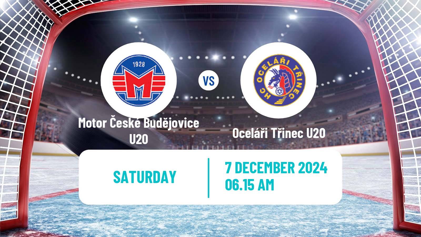 Hockey Czech ELJ Motor České Budějovice U20 - Oceláři Třinec U20