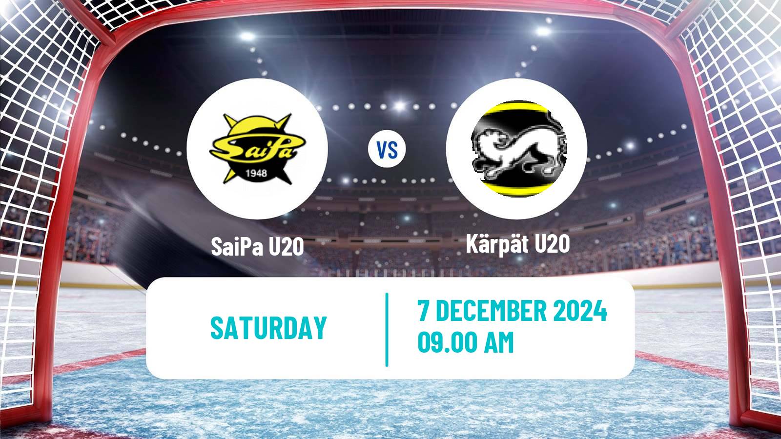 Hockey Finnish SM-sarja U20 SaiPa U20 - Kärpät U20