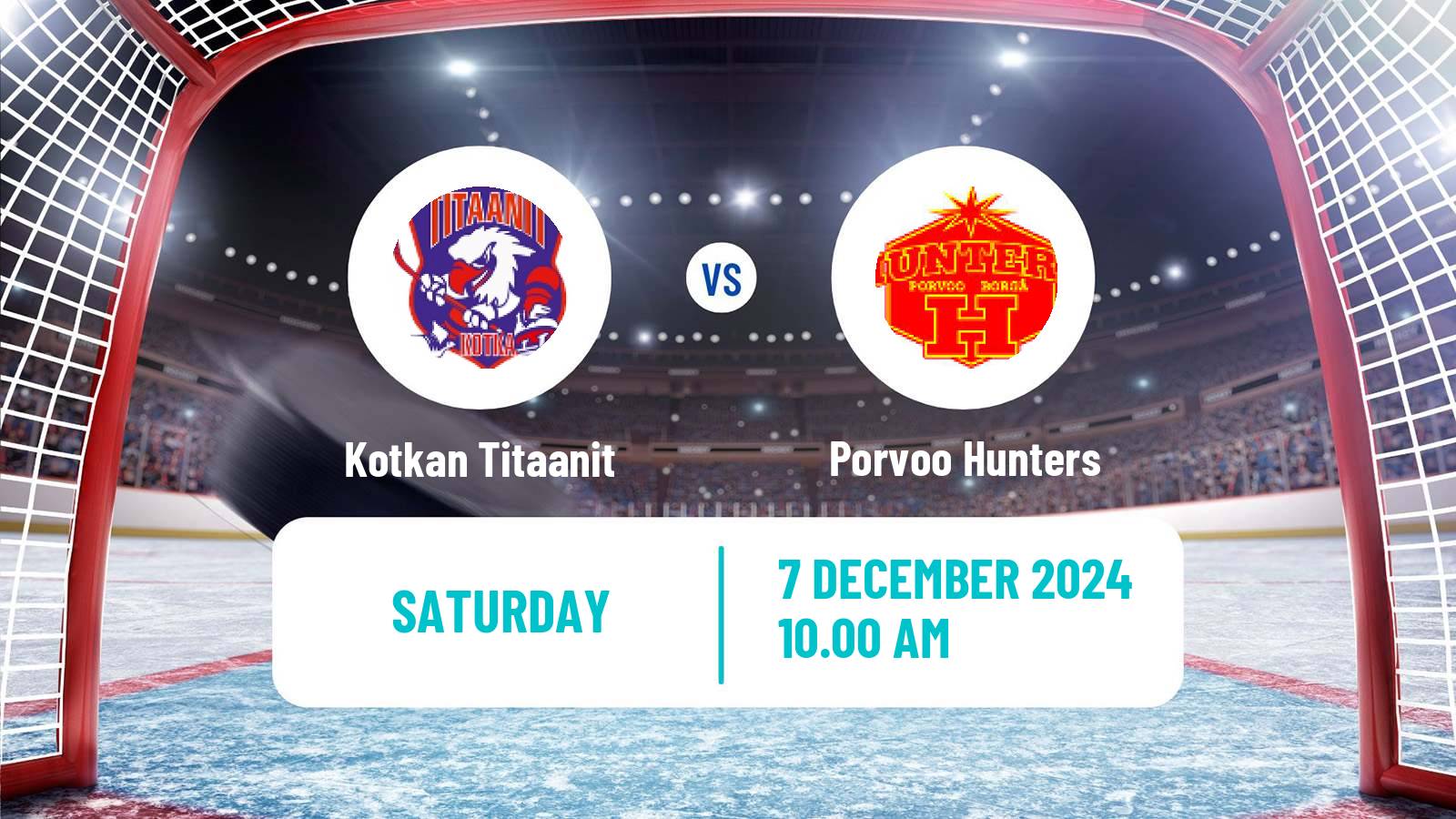 Hockey Finnish Suomi-sarja Kotkan Titaanit - Porvoo Hunters