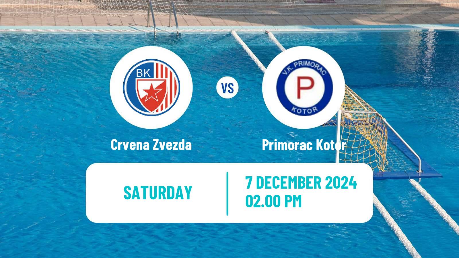 Water polo Serbian Super Liga Water Polo Crvena Zvezda - Primorac Kotor