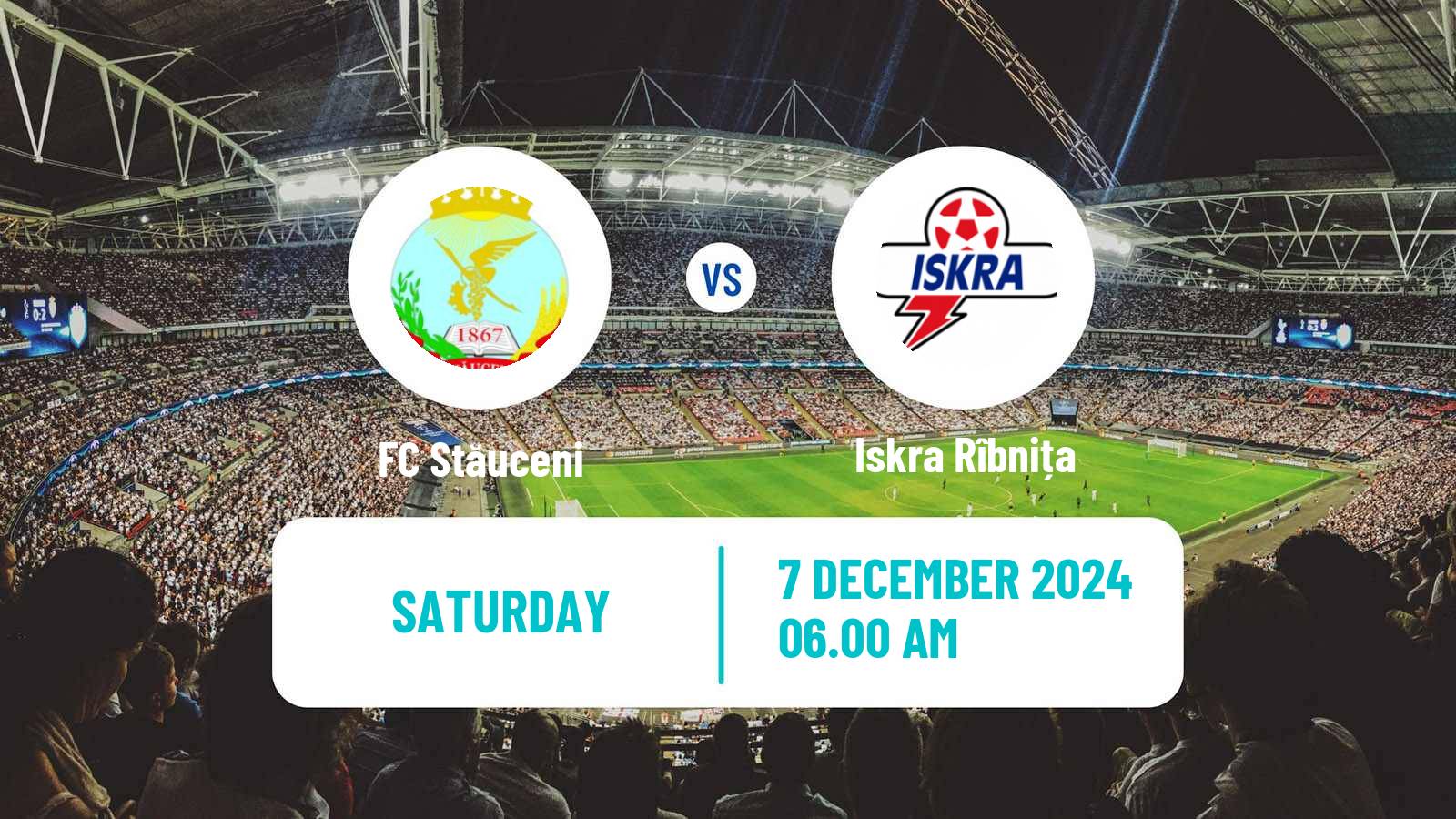 Soccer Moldovan Liga 1 Stăuceni - Iskra Rîbnița