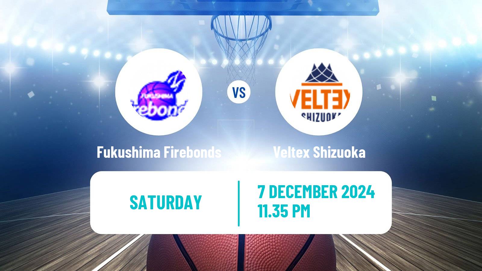 Basketball Japan B2 League Basketball Fukushima Firebonds - Veltex Shizuoka