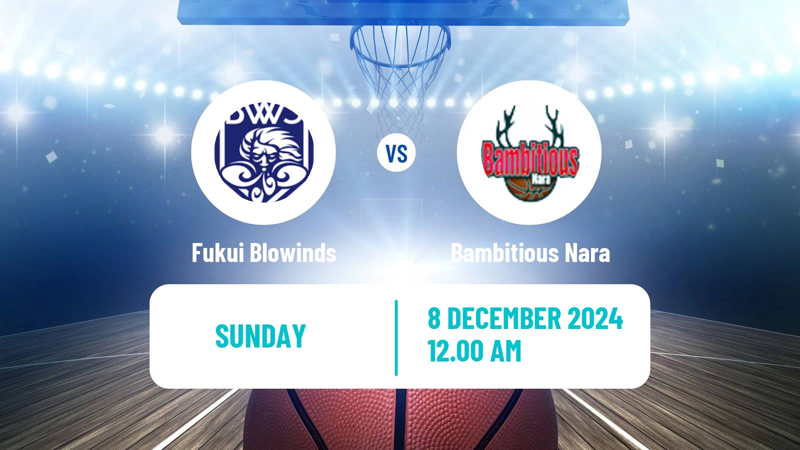 Basketball Japan B2 League Basketball Fukui Blowinds - Bambitious Nara